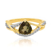 9K Green Tibetanite Gold Ring