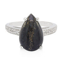 Apache Gold Stones Silver Ring