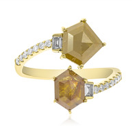 14K PK2 Yellow Diamond Gold Ring (CIRARI)
