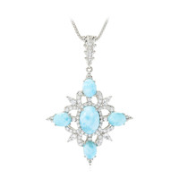 Larimar Silver Necklace (Dallas Prince Designs)