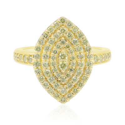 14K SI1 Canary Diamond Gold Ring (Annette)