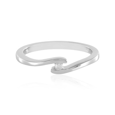 SI1 (H) Diamond Silver Ring