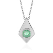 Russian Emerald Silver Necklace (de Melo)