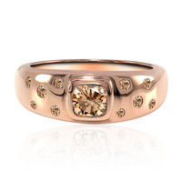 14K VS1 Argyle Rose De France Diamond Gold Ring