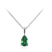 Butterfly Green Topaz Silver Necklace