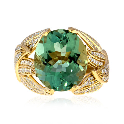 14K Rio Grande Green Amethyst Gold Ring (de Melo)