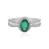18K Zambian Emerald Gold Ring