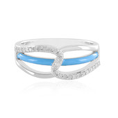 I3 (J) Diamond Silver Ring