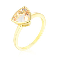 Golden Labradorite Silver Ring