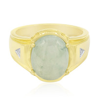 Green Jadeite Silver Ring