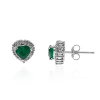 Colombian Emerald Platinium Earrings (CIRARI)