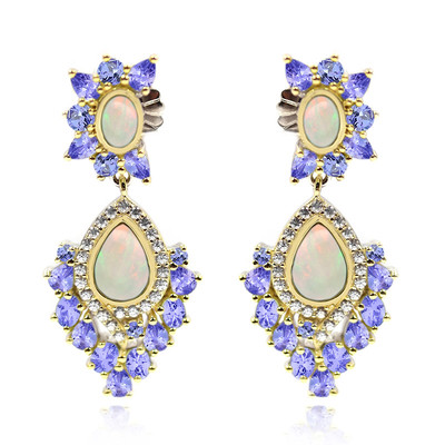 Welo Opal Silver Earrings (Dallas Prince Designs)