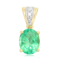 18K Muzo Colombian Emerald Gold Pendant