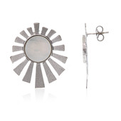 Mother of Pearl Silver Earrings (Joias do Paraíso)
