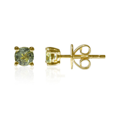 9K Colour Change Diaspore Gold Earrings (Tenner Diniz)