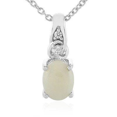 Australian Opal Silver Necklace