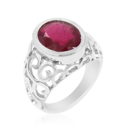Ruby Silver Ring