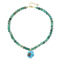 Morenci Turquoise Silver Necklace