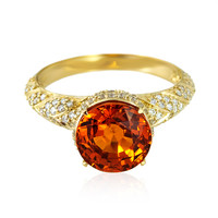 14K AAA Mandarin garnet Gold Ring (de Melo)