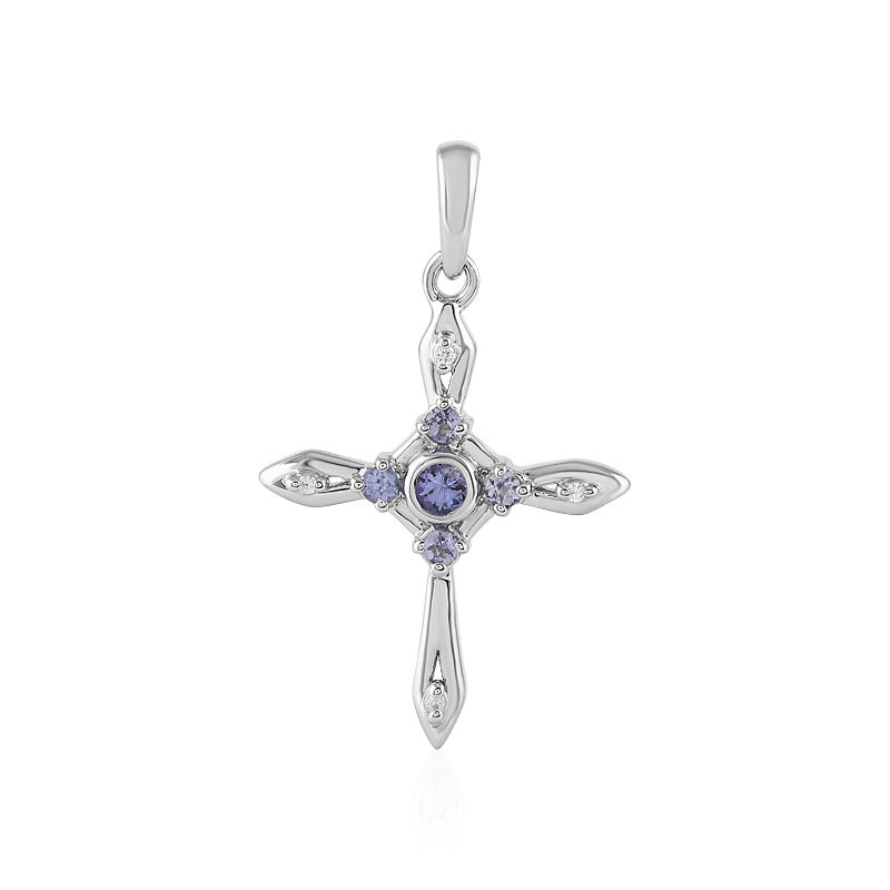 Amazon.com: Natural Tanzanite Round Cut 925 Solid Sterling Silver Holy Cross  Pendant Handmade Party Wear Elegant Gorgeous Design Silver Tanzanite  Necklace With Sterling Silver Chain Charming Unisex Tanzanite Cross Necklace  Gift For