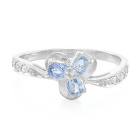 Fancy Sapphire Silver Ring