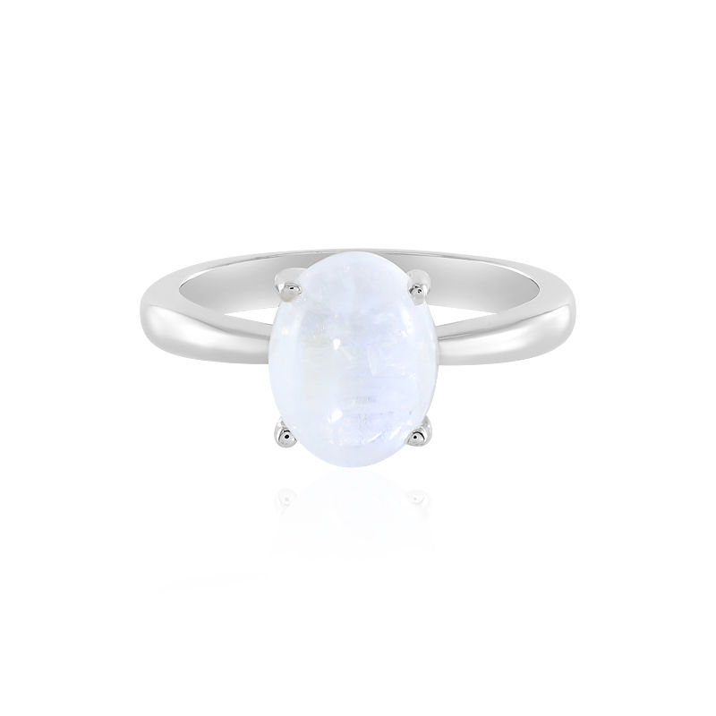 Moonstone Ring, Solid Sterling Silver Ring - Shraddha Shree Gems