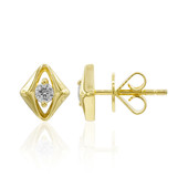 18K VVS1 (E) Diamond Gold Earrings (adamantes [!])