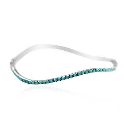 Campitos Turquoise Silver Bangle (Anne Bever)