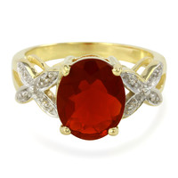 9K Salamanca Fire Opal Gold Ring