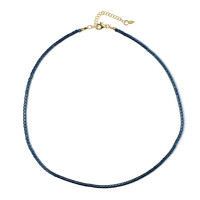 Royal Blue Hematite Silver Necklace