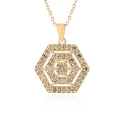 I2 Brown Diamond Silver Necklace