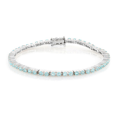Blue Apatite Silver Bracelet