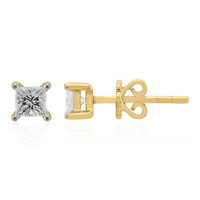 18K IF (D) Diamond Gold Earrings