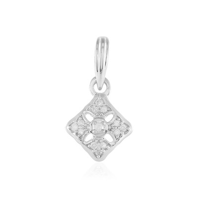 I2 (I) Diamond Silver Pendant
