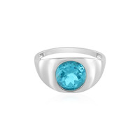 Paraiba Color Topaz Silver Ring