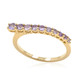 9K Unheated Ceylon Purple Sapphire Gold Ring