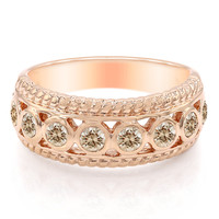 9K SI Rose de France Diamond Gold Ring