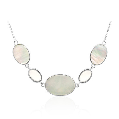 Mother of Pearl Silver Necklace