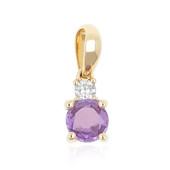 18K Purple Sapphire Gold Pendant