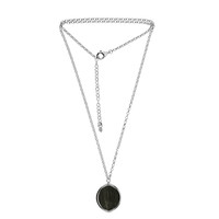 Black Oak Silver Necklace