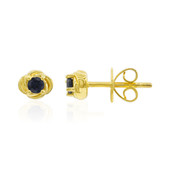 9K Blue Spinel Gold Earrings