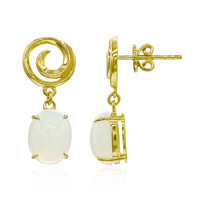 9K AAA Welo Opal Gold Earrings (Adela Gold)