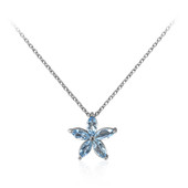 Ofiki Aquamarine Silver Necklace