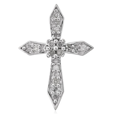 I2 (I) Diamond Silver Pendant