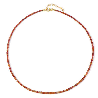 Padparadscha Sapphire Silver Necklace