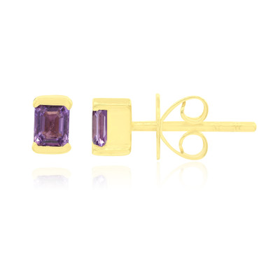 9K Umba River Purple Sapphire Gold Earrings