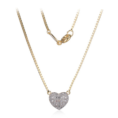 I3 (I) Diamond Brass Necklace (Juwelo Style)
