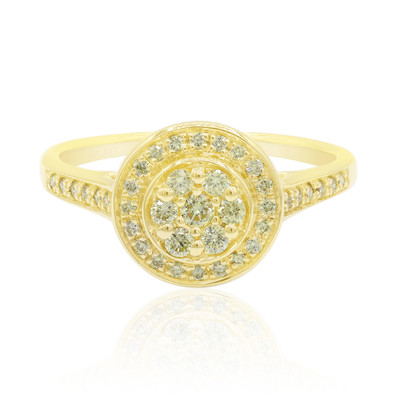 14K SI1 Canary Diamond Gold Ring (Annette)