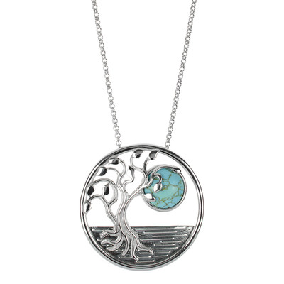 Turquoise Silver Necklace (dagen)