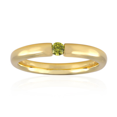 9K VS1 Yellow Diamond Gold Ring (Annette)